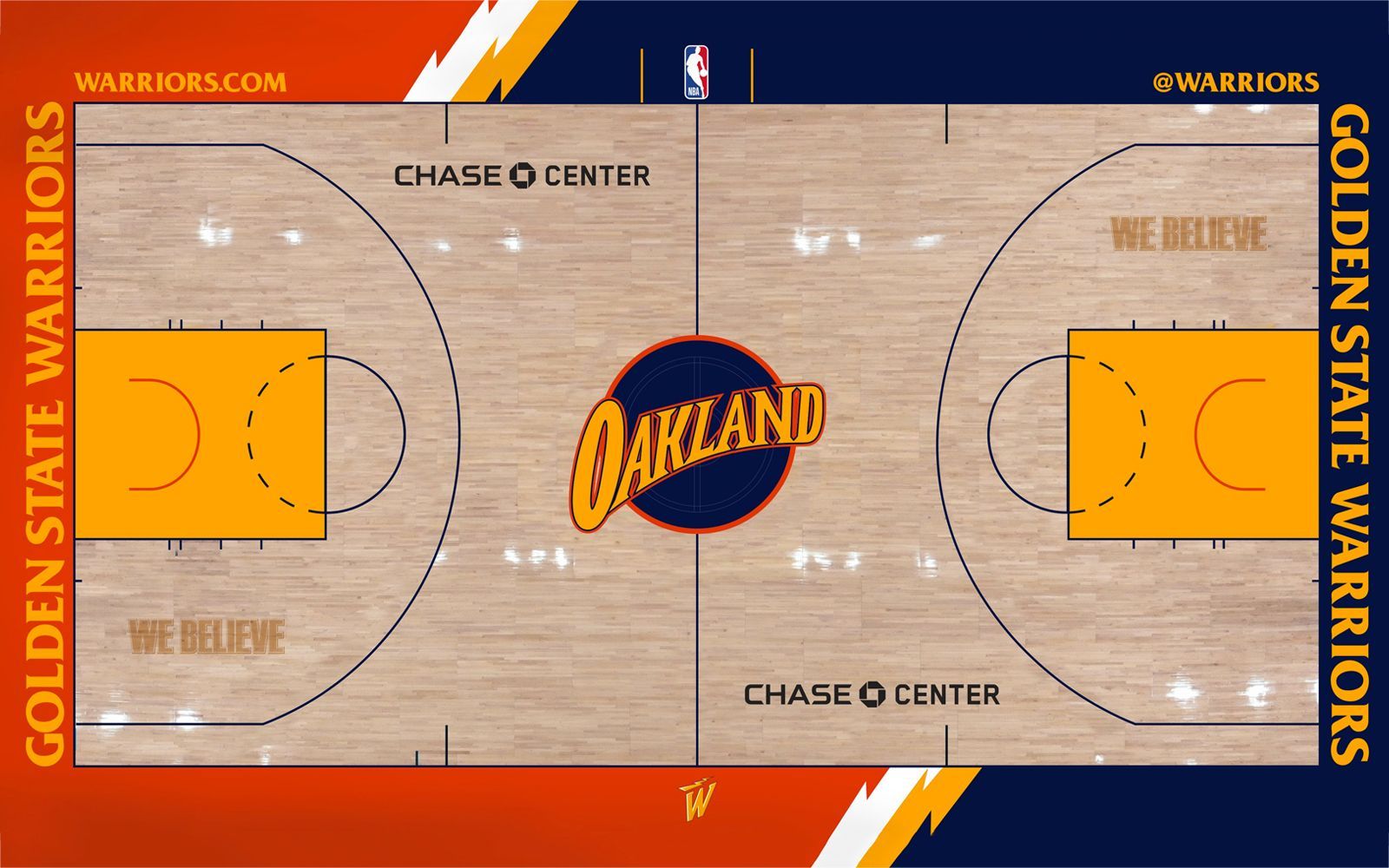 The new designs of the NBA courts