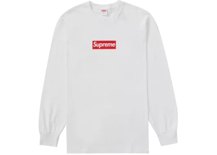Supreme Box Logo L/S Tee White