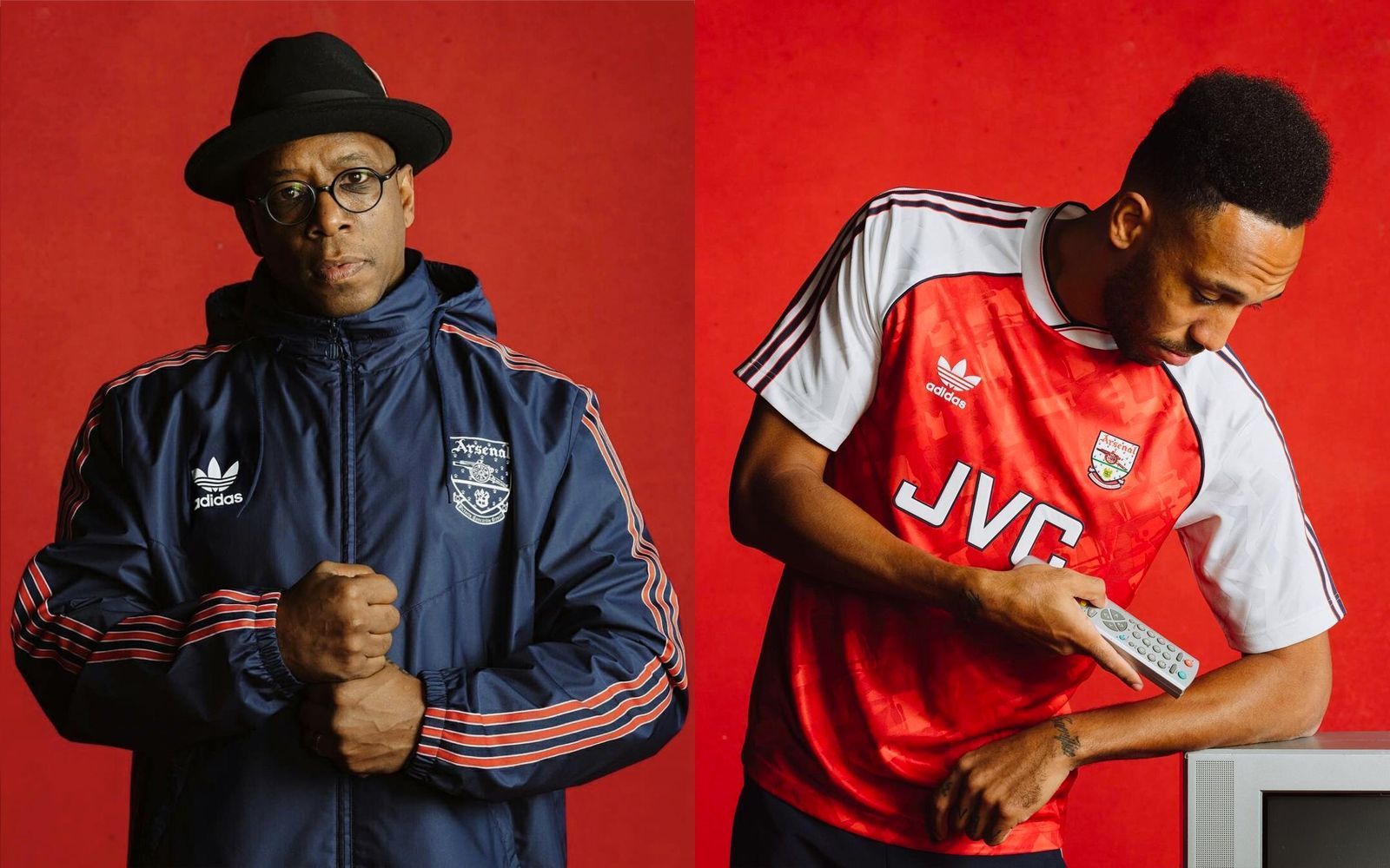VERSUS on X: Arsenal link up with adidas Originals for a second 90s-inspired  collection. The collection includes a 1-1 reissue of the 90-92 home jersey  alongside a tracksuit, hoodie and rain coat —