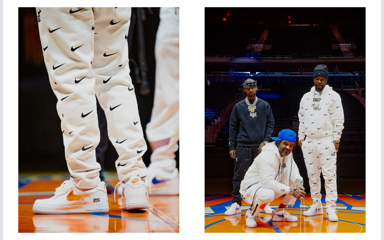 KITH×NIKE New York Knicks KITH x Nike New York Knicks AOP Hoodie Black Men's 3XL