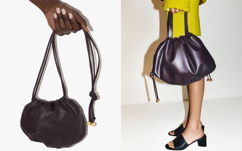 BOTTEGA VENETA ザバルブ bulb ミディアム バッグ Bottega Veneta Black Nappa Leather Medium Bulb Shoulder Bag