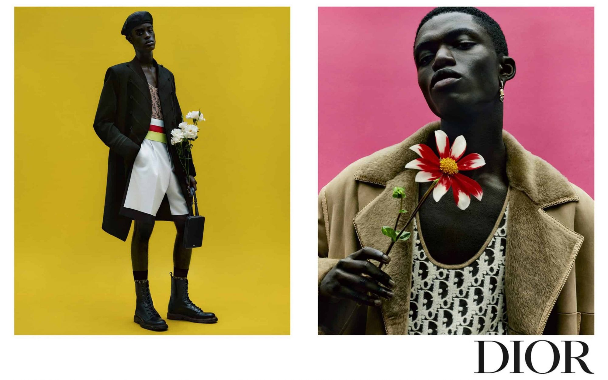 Dior's SS21 campaign in collaboration with Amoako Boafo