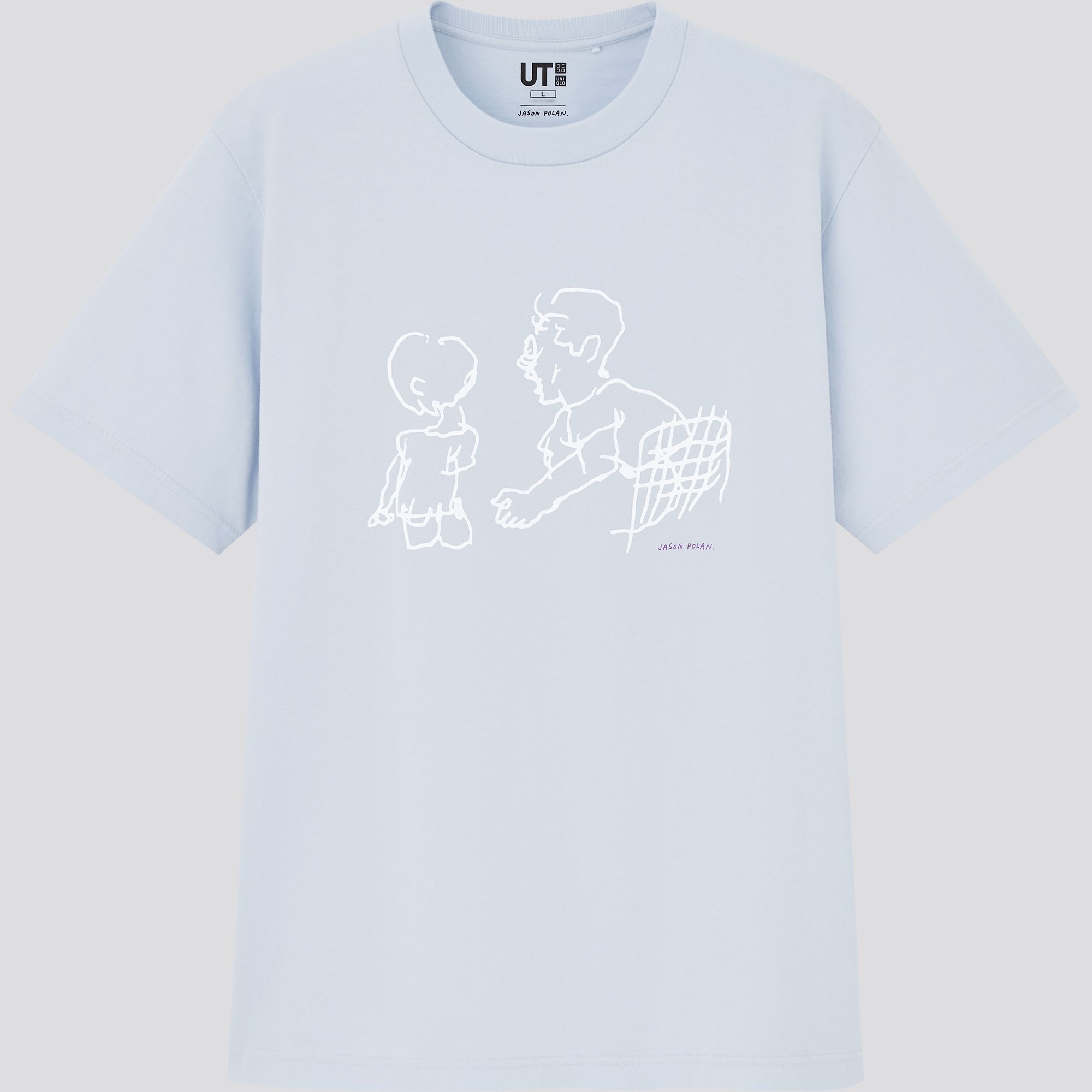 サイン入り Jason Polan Drawing Book ユニクロ Jason Polan My Tokyo Drawing Book Uniqlo Men's White Shirt