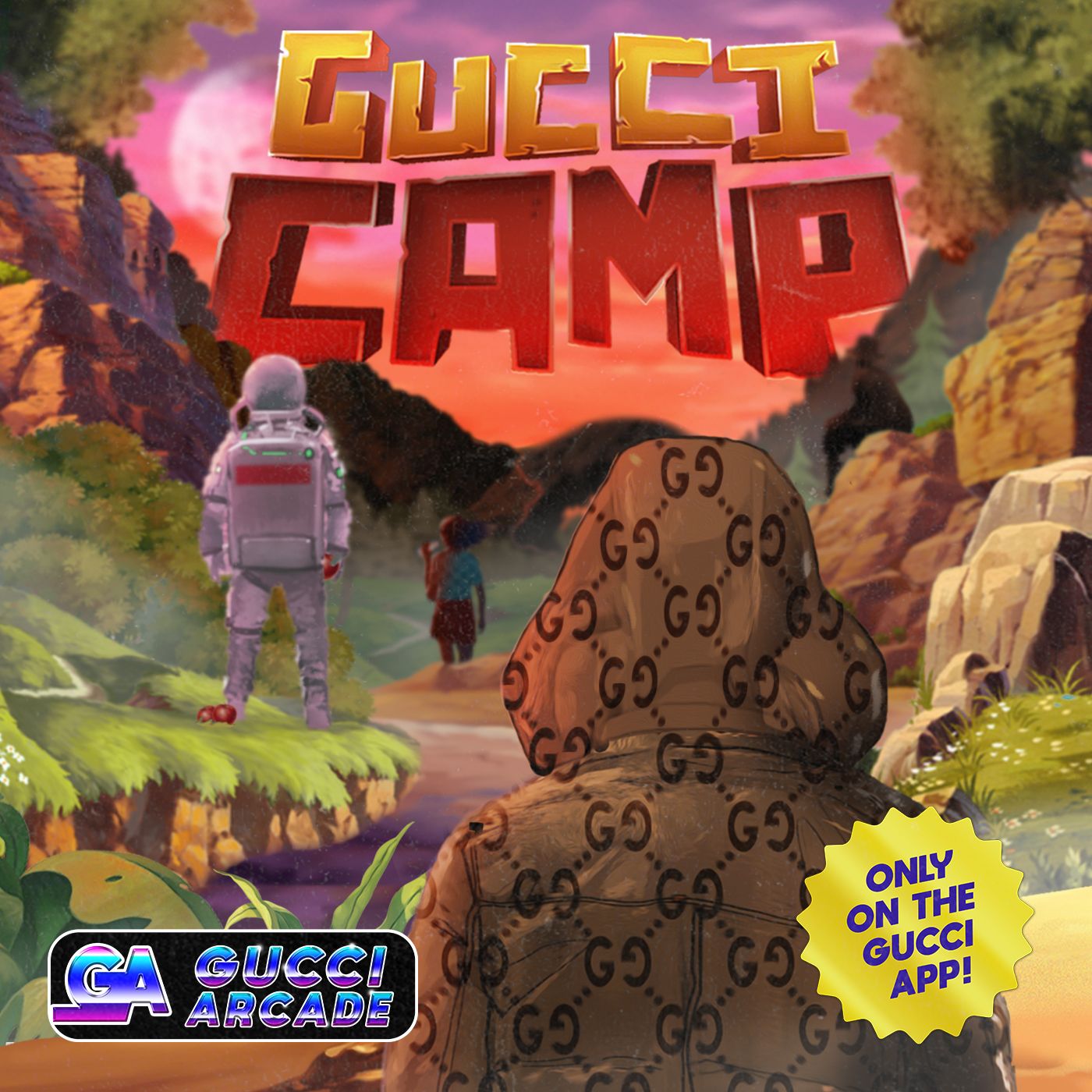 The new mini-game inspired by the Gucci x The North Face collection ...
