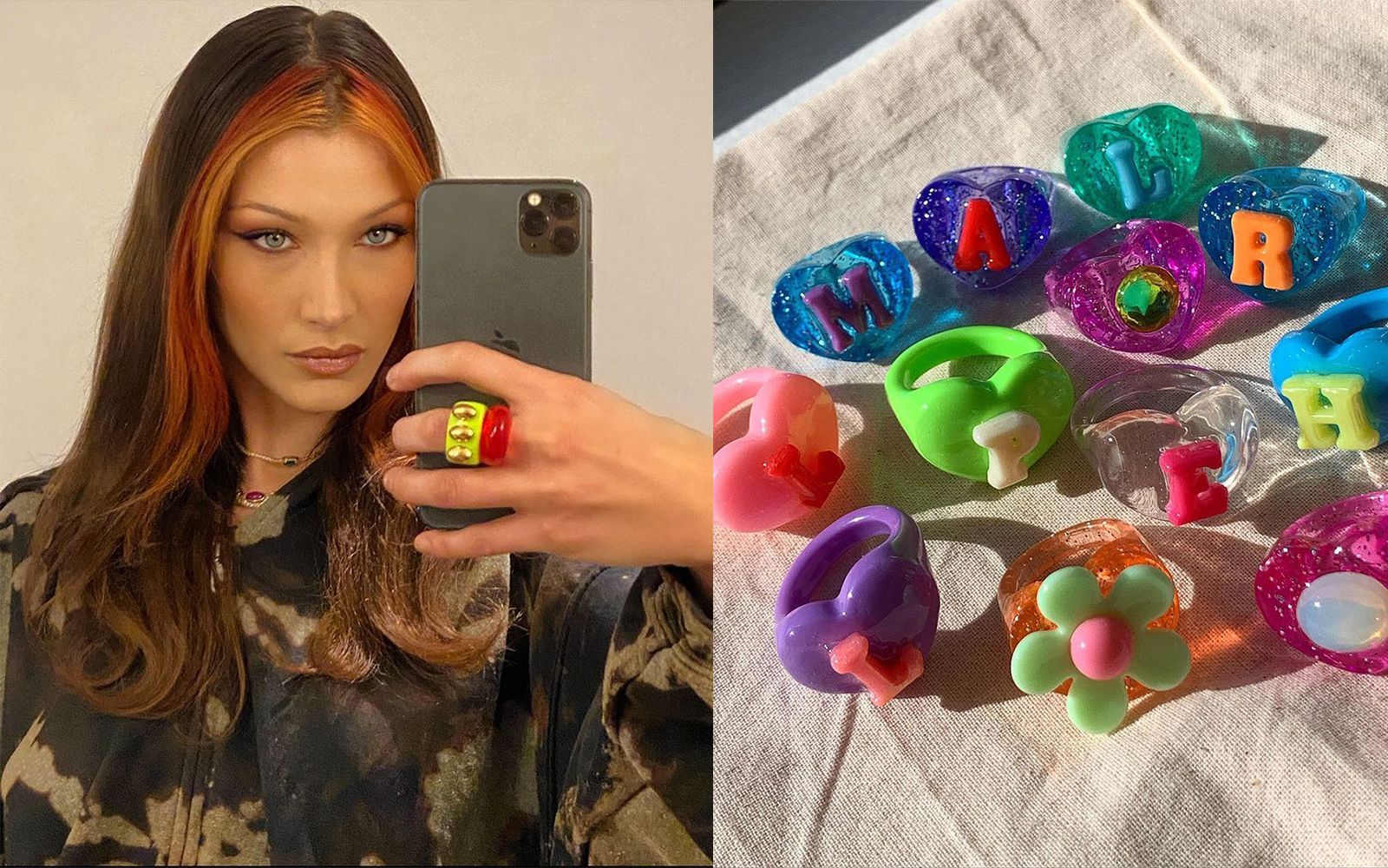 Resin Rings: Bella Hadid And Dua Lipa Are Obsessed With This TikTok  Jewellery Trend