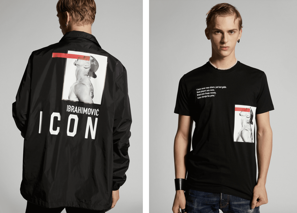 Ibrahimovic ICON ジャケット DSQUARED2 42 Ibrahimovic and Dsquared2 come back togheter with a new