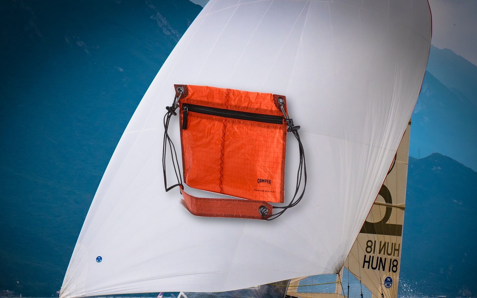 The Camper and North Sails collection with recycled sails