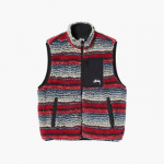 Stussy Striped Sherpa Vest