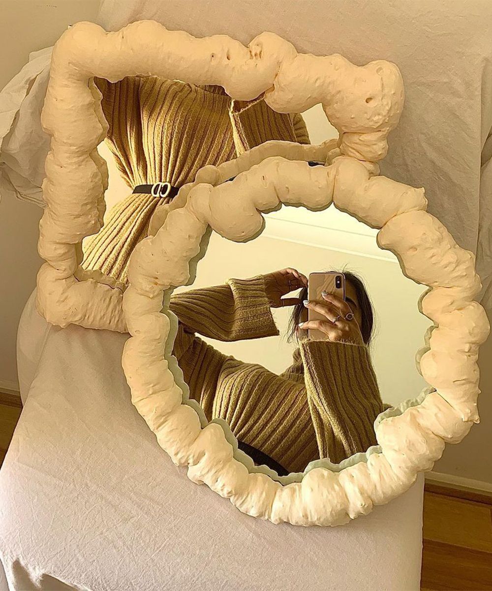How to recreate a homemade "Foam Cloud Mirror"