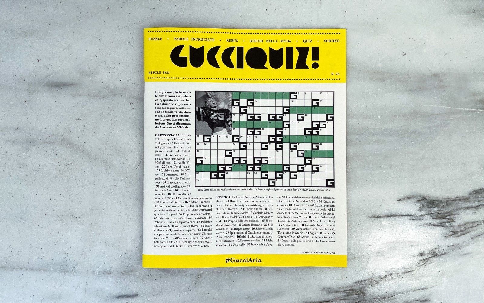 Gucci made a puzzle magazine