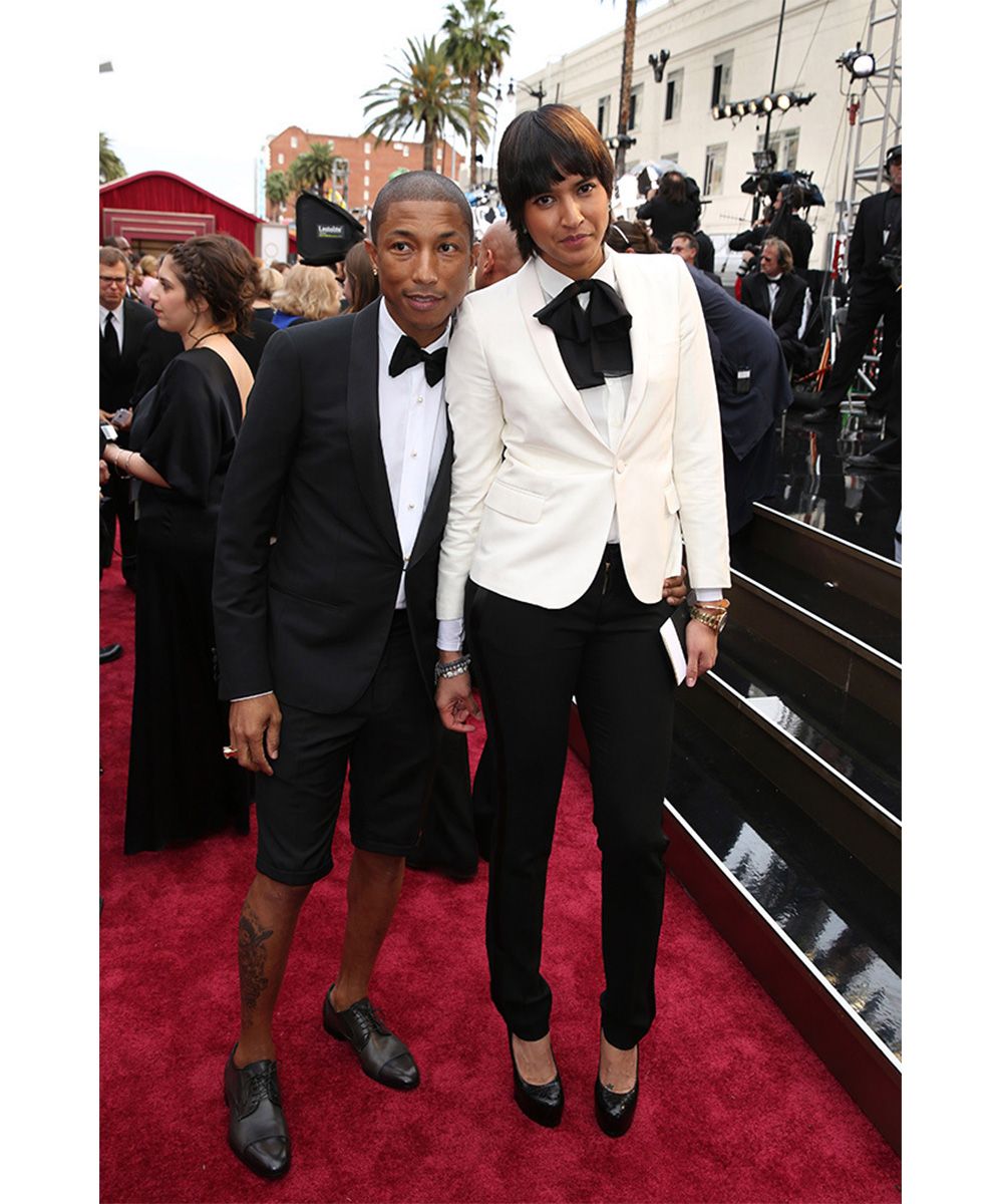 Pharrell Williams and Helen Lasichanh - 2014 Academy Awards