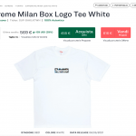 Supreme Milan Box Logo Tee 'White