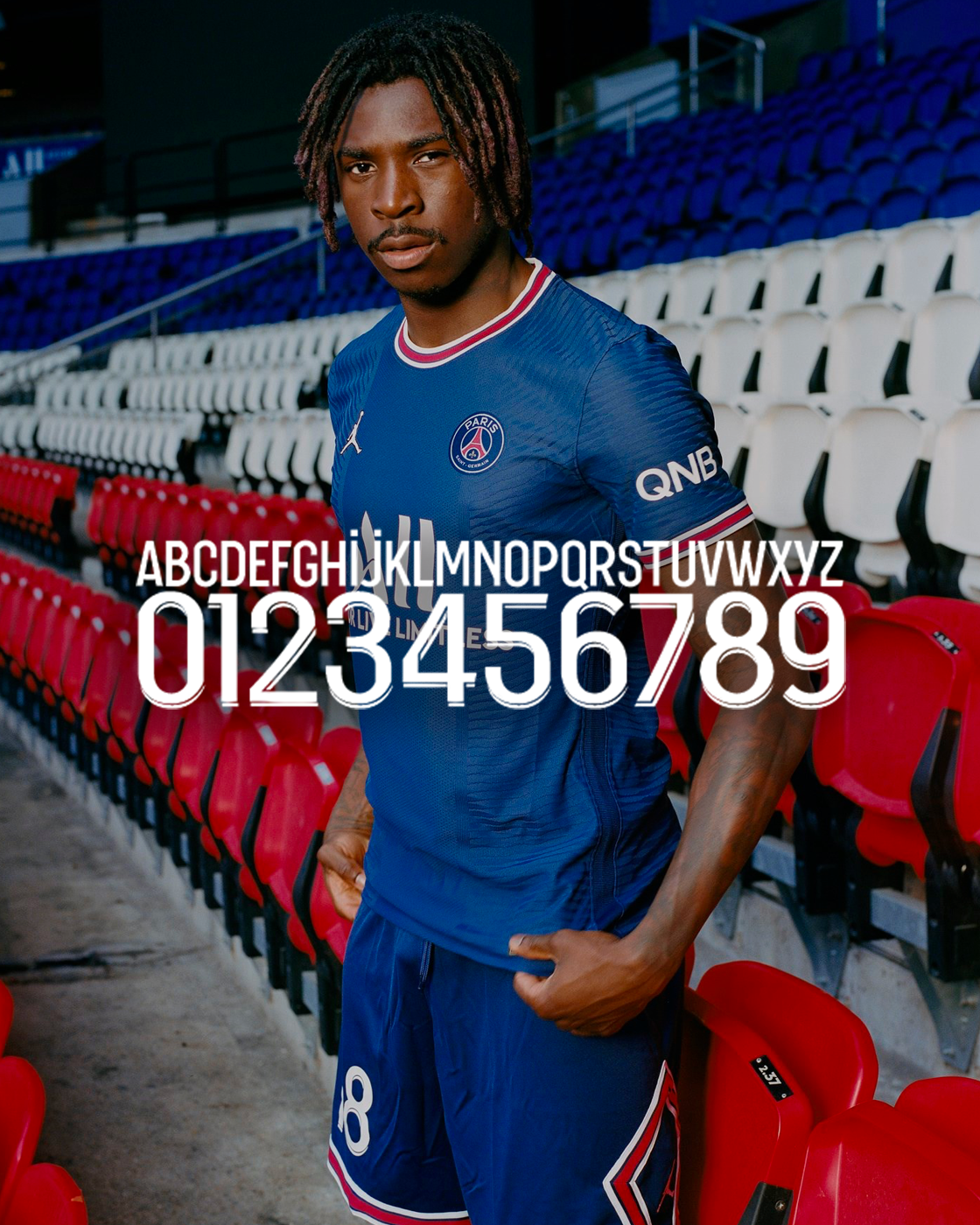 The new PSG font is also inspired by Michael Jordan's Chicago Bulls ...
