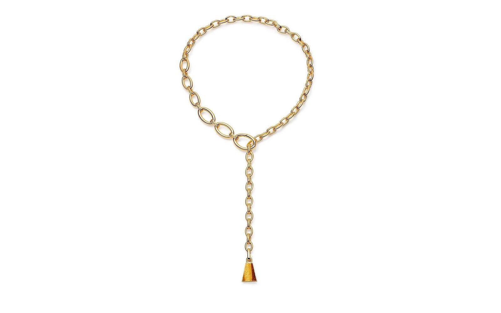 MISSOMA Pyramid Lariat Chain Necklace