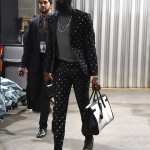 Glitz Africa Fashion Week - NBA Star James Harden in #animalprintfashion