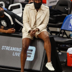 Glitz Africa Fashion Week - NBA Star James Harden in #animalprintfashion