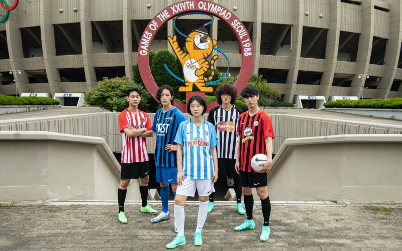 Pepperoni Seoul's new lookbook with Capo Football and Team First