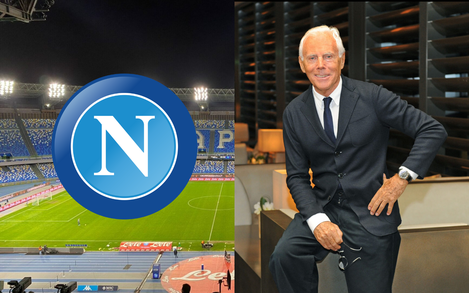 Giorgio Armani will design the new Napoli kits