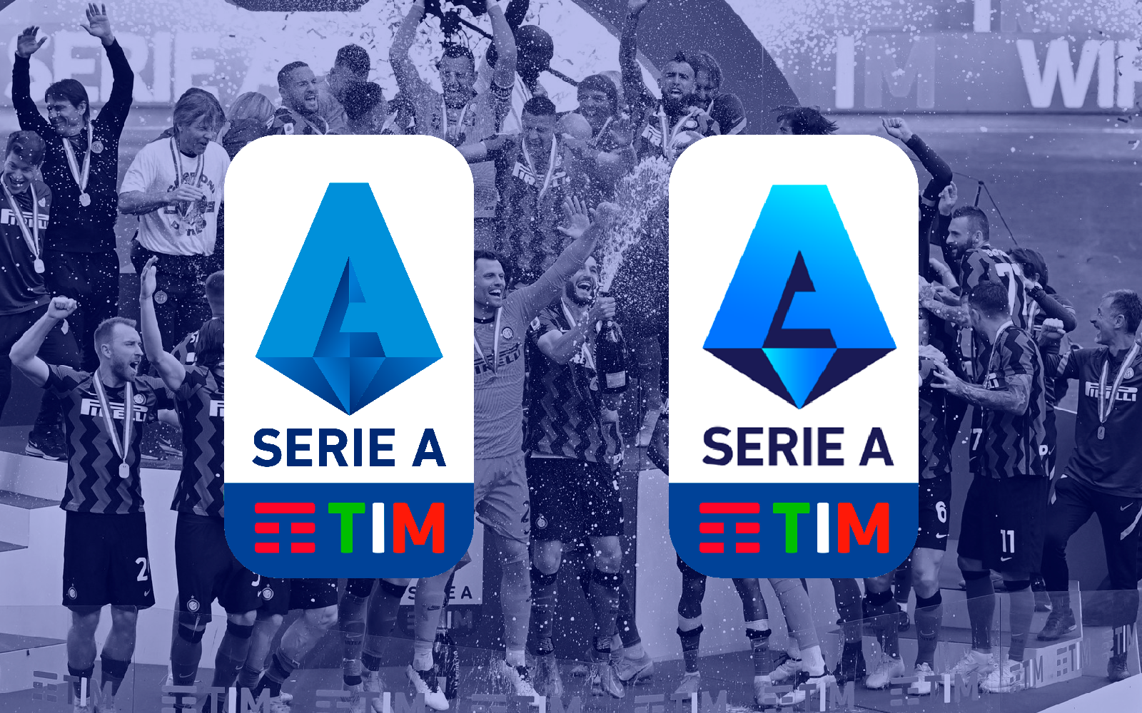 Jeg accepterer det Bordenden Desperat Serie A has a new logo