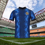 The new Inter home shirt by Nike Snakeskin weave takes the place of stripes
