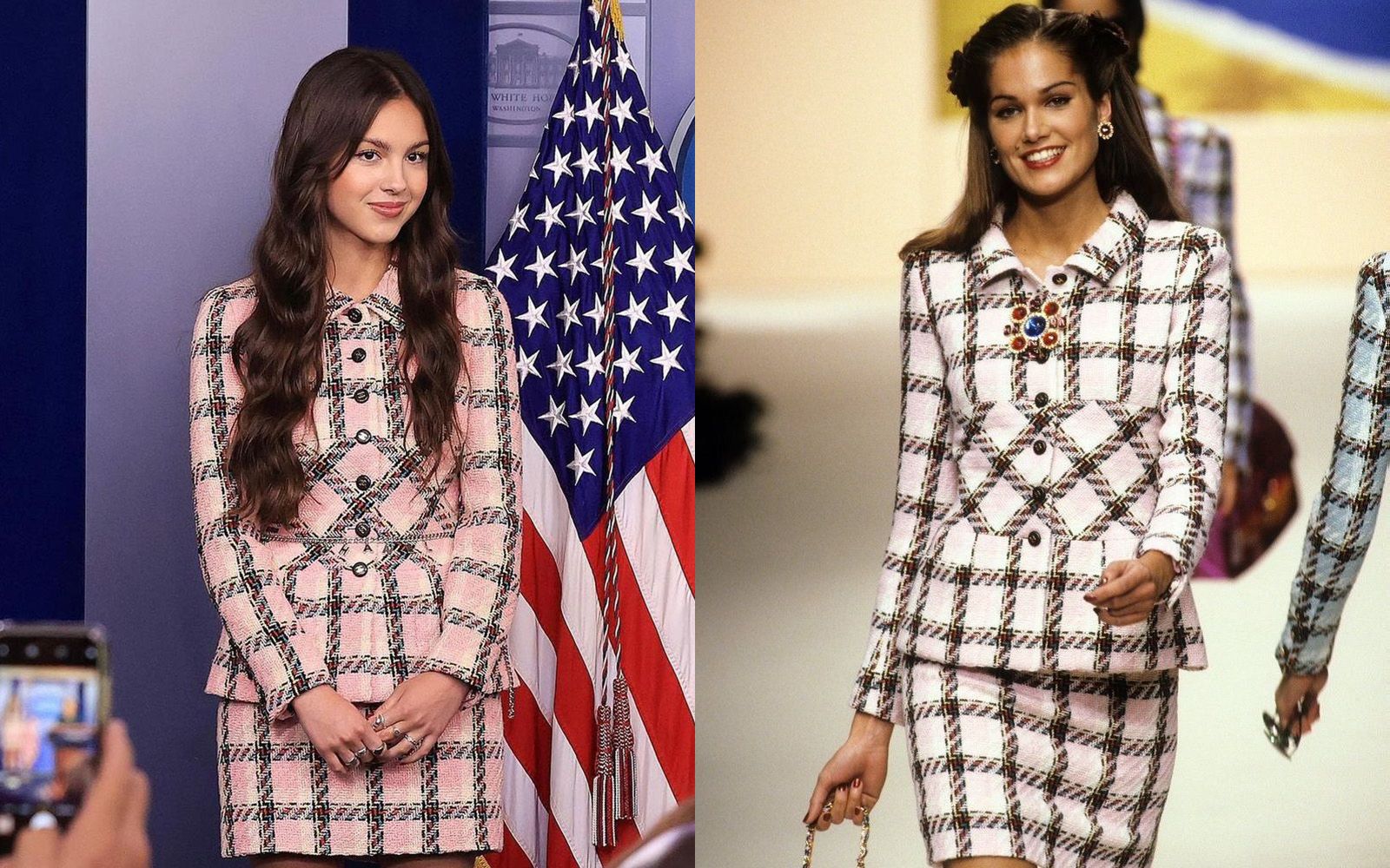 Olivia Rodrigo Heads to the White House in a Vintage Chanel Suit