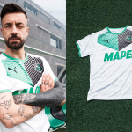 La maglia away PUMA del Sassuolo 2021-22 Il ritorno dello scaglione rovesciato con uno stile moderno