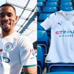 The new Manchester City 2021-22 away kit by PUMA The Cityzens also wear one of the club's charity projects on their shirts