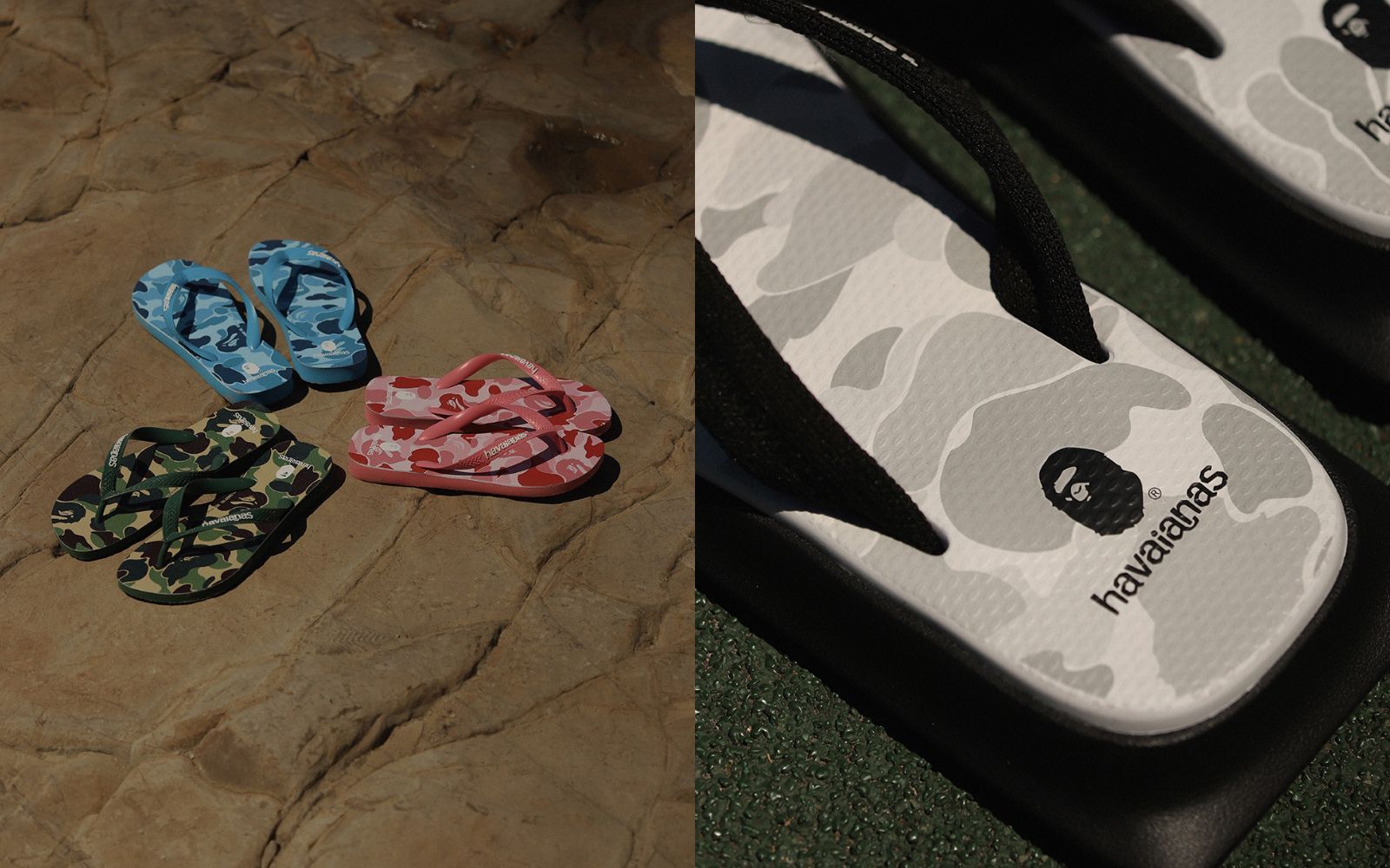 Bape on sale flip flops