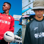 The new upcycle jersey of Pepperoni Seoul x Unwanted FC The sustainable project ANABADA between South Korean and Australian creatives
