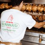 The collabo between Carhartt WIP and Giannasi for the Pane Quotidiano Onlus association Roast chicken and workwear