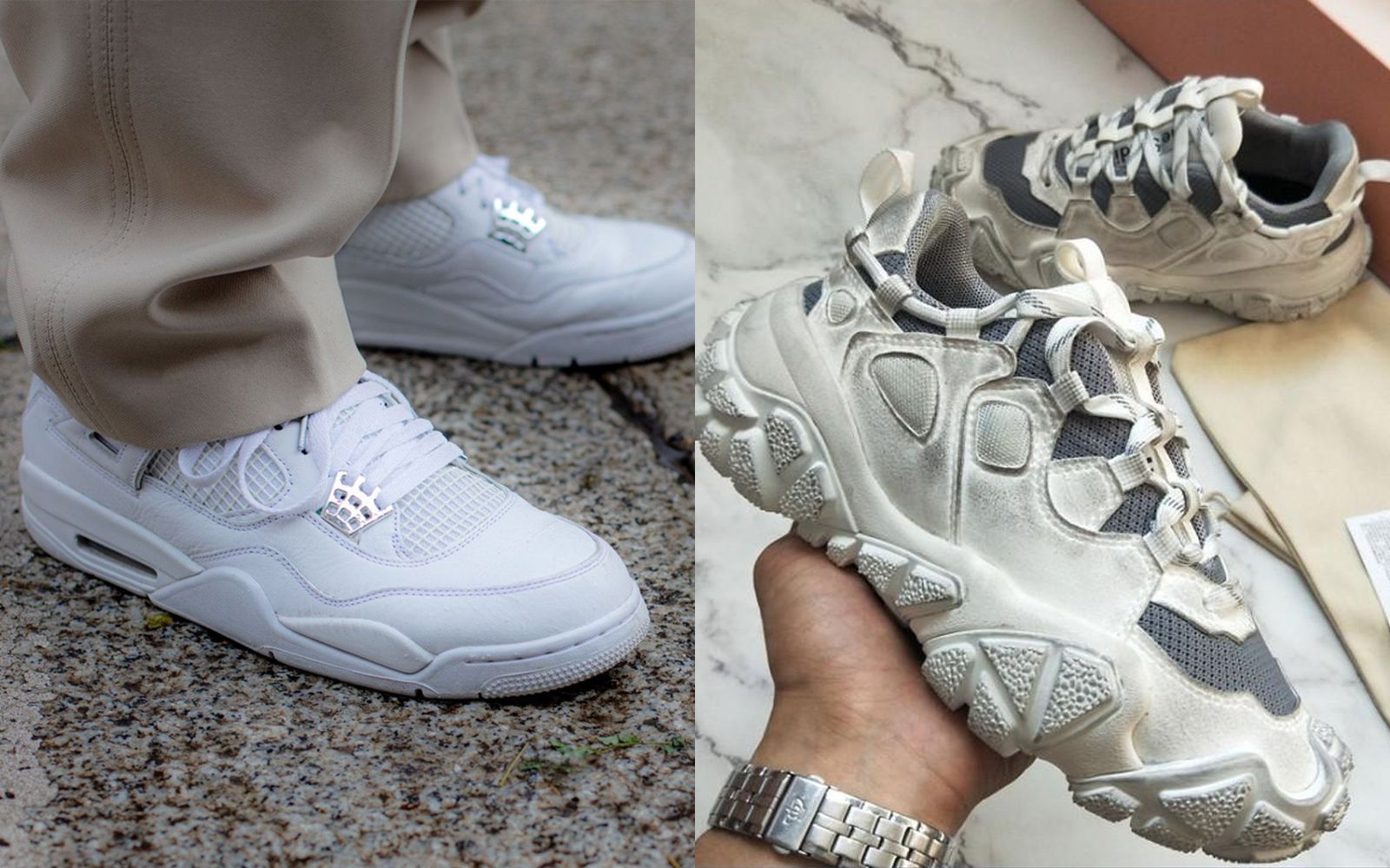 Are the dirty sneakers the new clean sneakers?
