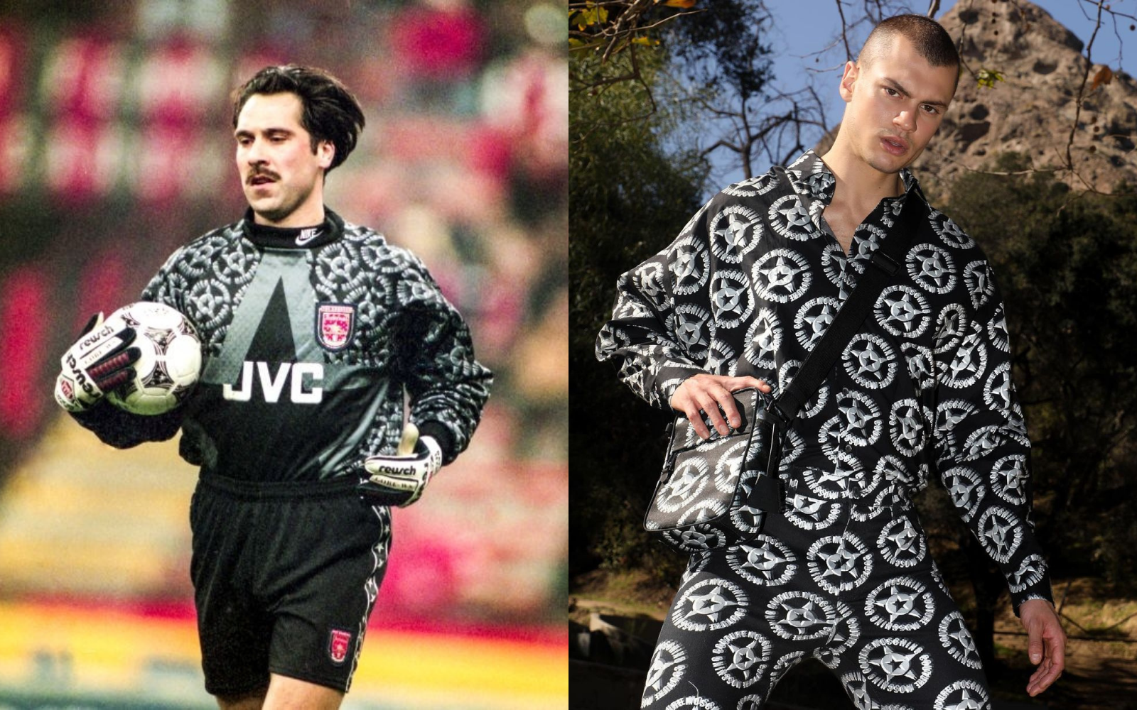 Moschino's collection inspired by the 1994-95 Arsenal shirt - nss