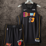 Miami Heat fan brings couture courtside with custom Heat jersey