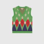GUCCI Green and Blue Sweater