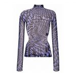 MUGLER Star Print Long Sleeve top