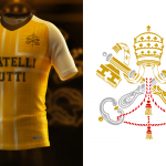 Fratelli Tutti: la squadra del Vaticano Con una maglia realizzata da Erreà e un pattern che supera di gran lunga quello di molti top club