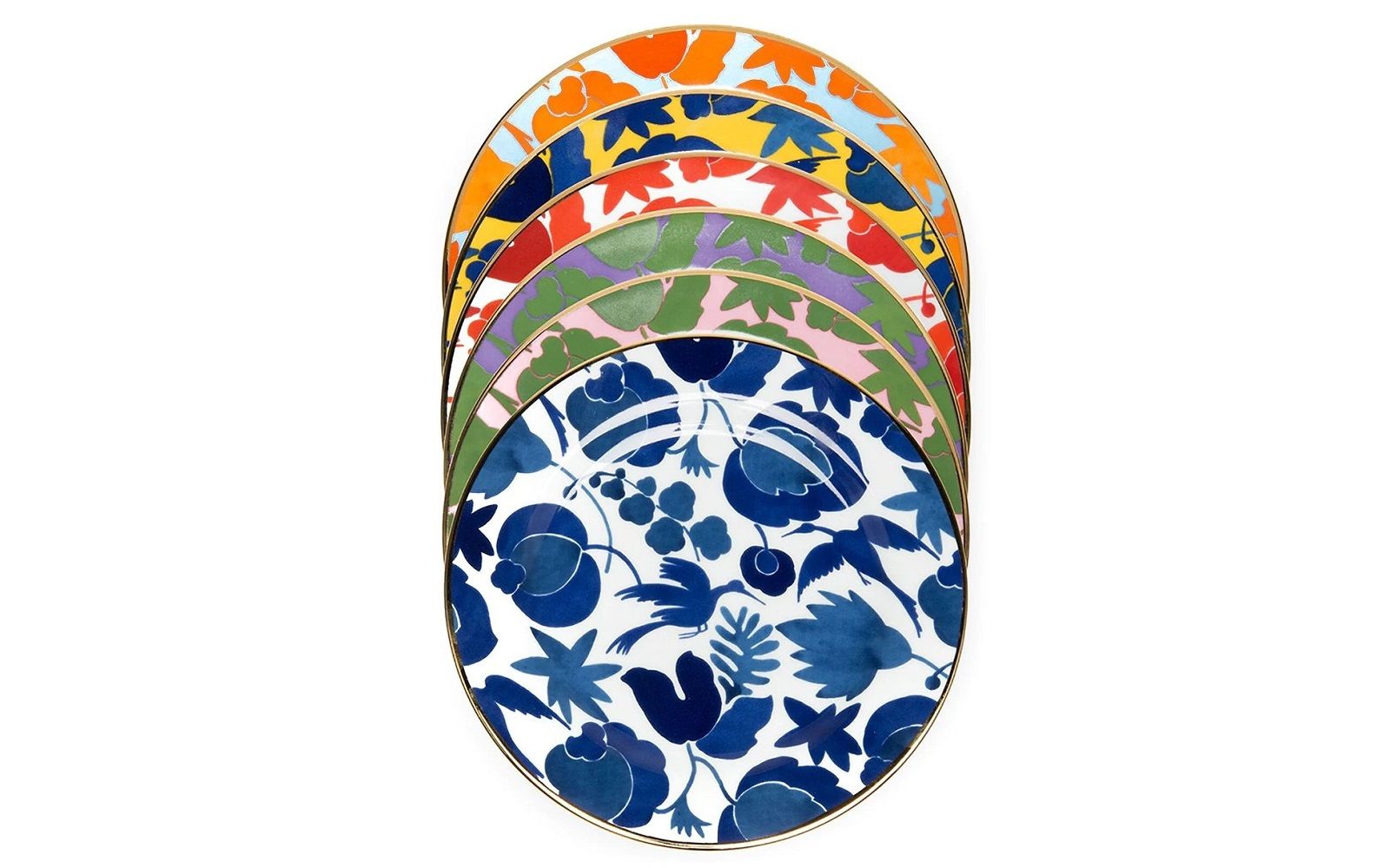 LA DOUBLEJ - Set di due piatti da dessert Wildbird