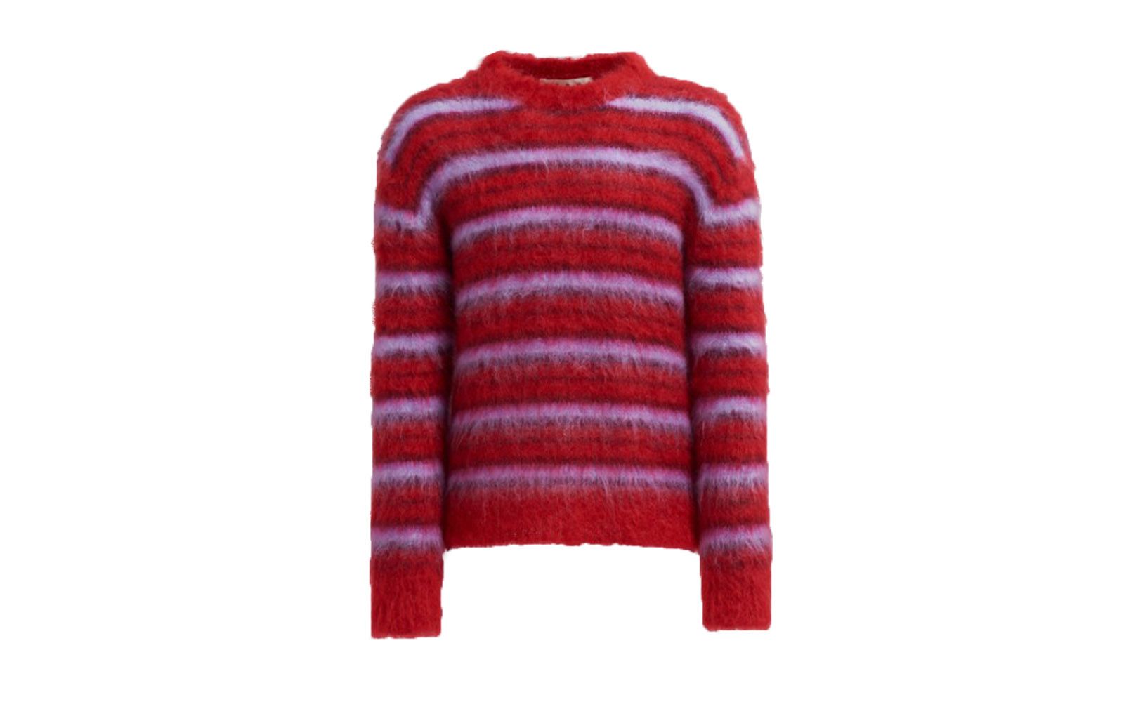 MARNI Maglia in Mohair Garzato Rigato