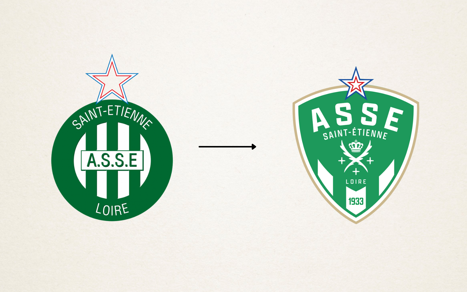 Saint-Étienne has changed its logo.