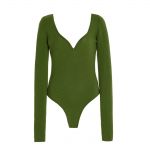 PARIS GEORGIA Cashmere Blend Heart Bodysuit