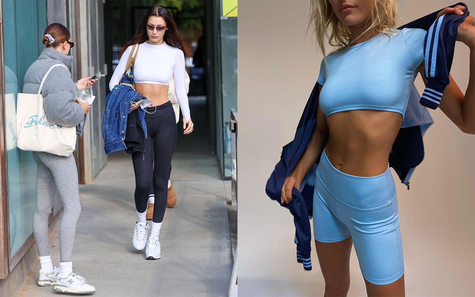 HAILEY BIEBER & BELLA HADID'S ATHLEISURE OUTFITS WERE A MIX OF HIGH-LOW  FASHION