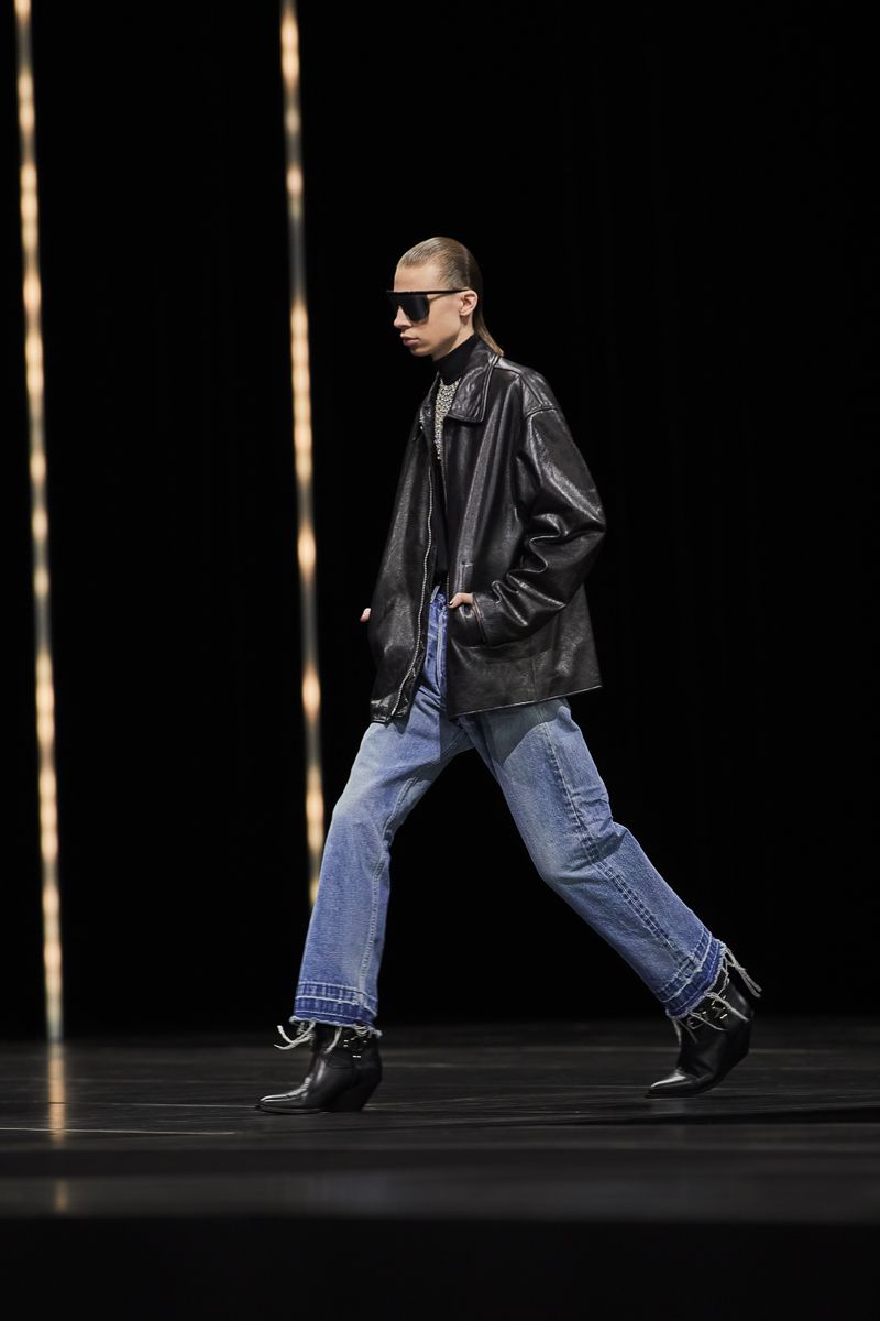 Hedi Slimane's nightclubbers in Celine's FW22 collection - nss
