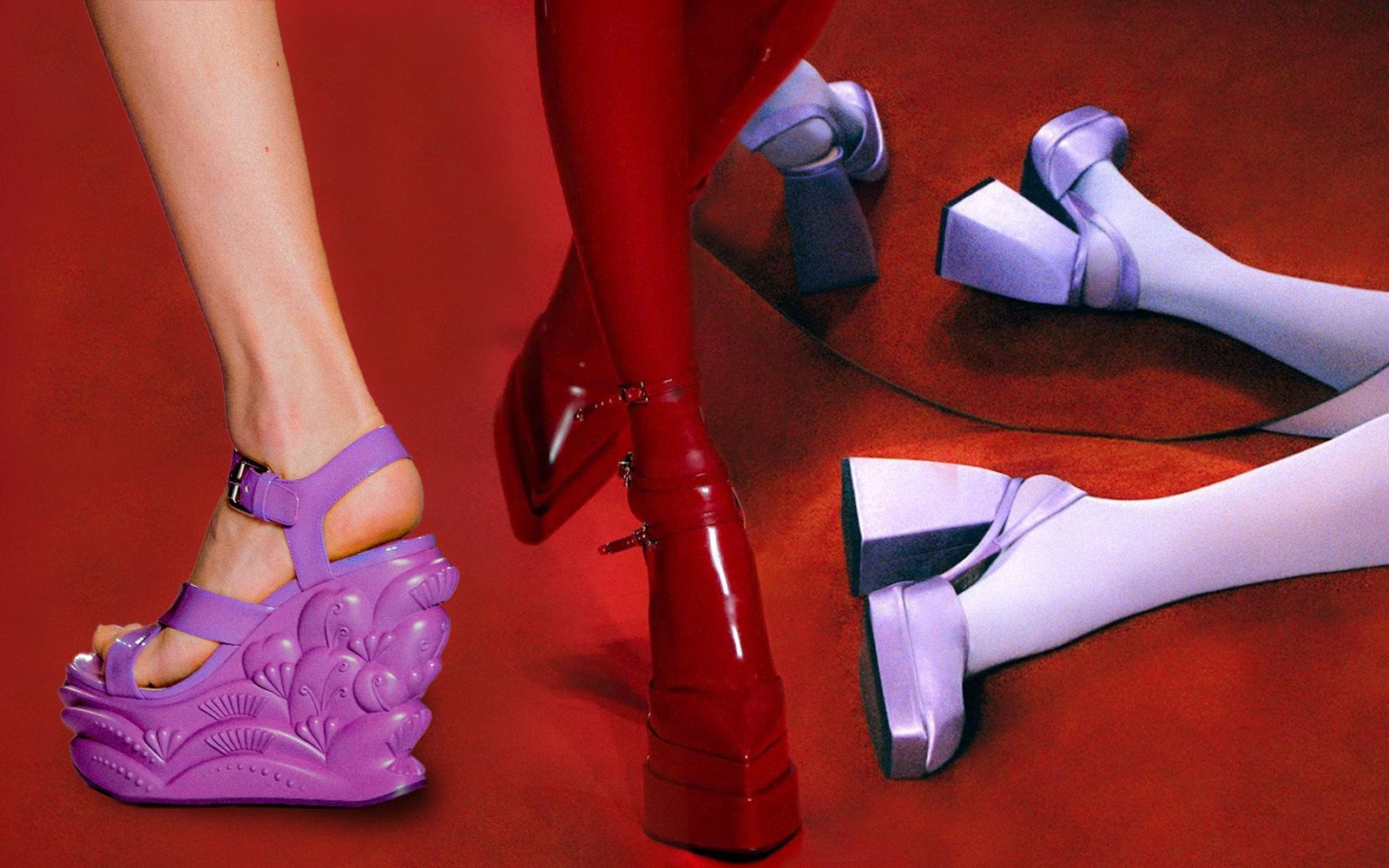 Platform shoes come back ruling the streets in SS22