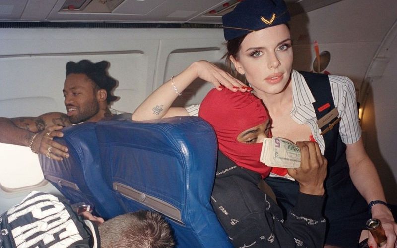 Julia Fox and Harmony Korine together for Supreme's SS22 campaign