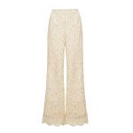 ROTATE Pantaloni dritti Bebe in cotone crochet