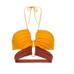 NENSI DOJAKA Top bikini con ruches