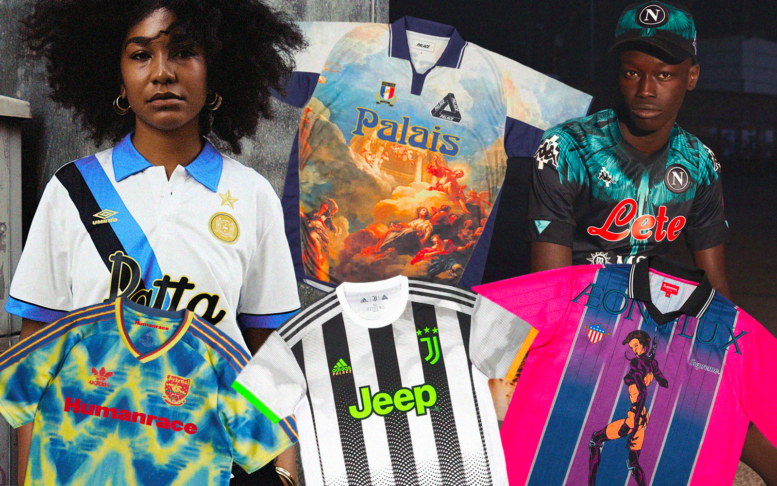 Palace and Gucci Combine to Drop Three Football Jerseys In New Collection