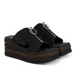 STELLA MCCARTNEY Sandali in scuba con zeppa