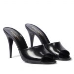 SAINT LAURENT Mules la 16 in pelle 95mm
