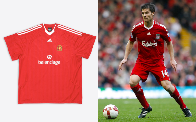 Balenciaga has crafted a jersey mixed between Liverpool and